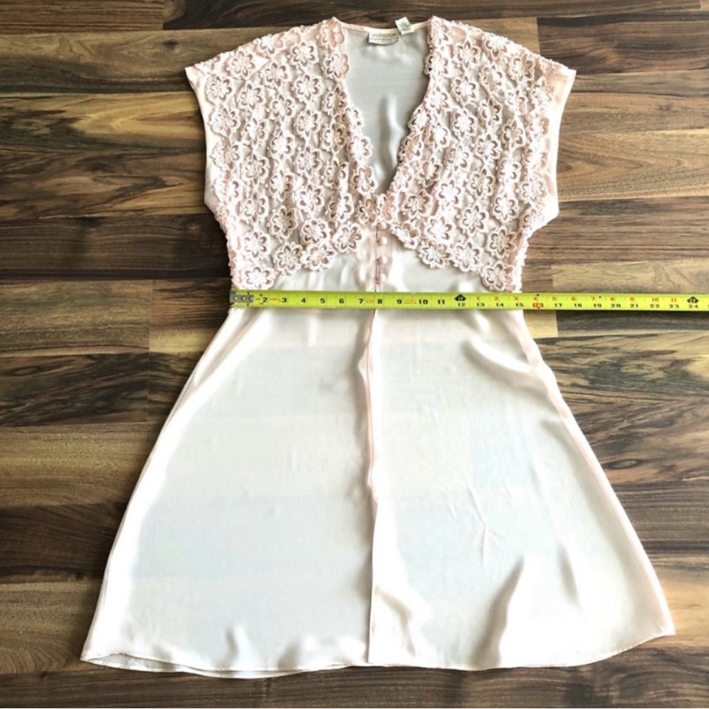 La SENZA Light Pink Lace 2 Pieces Chemise Set - Picture 13 of 15